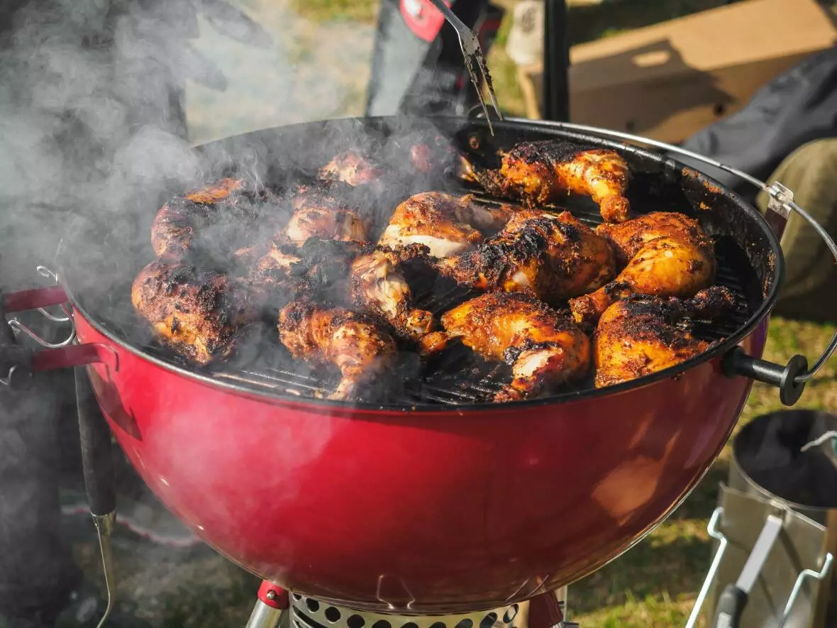 poulet sur master touch de weber