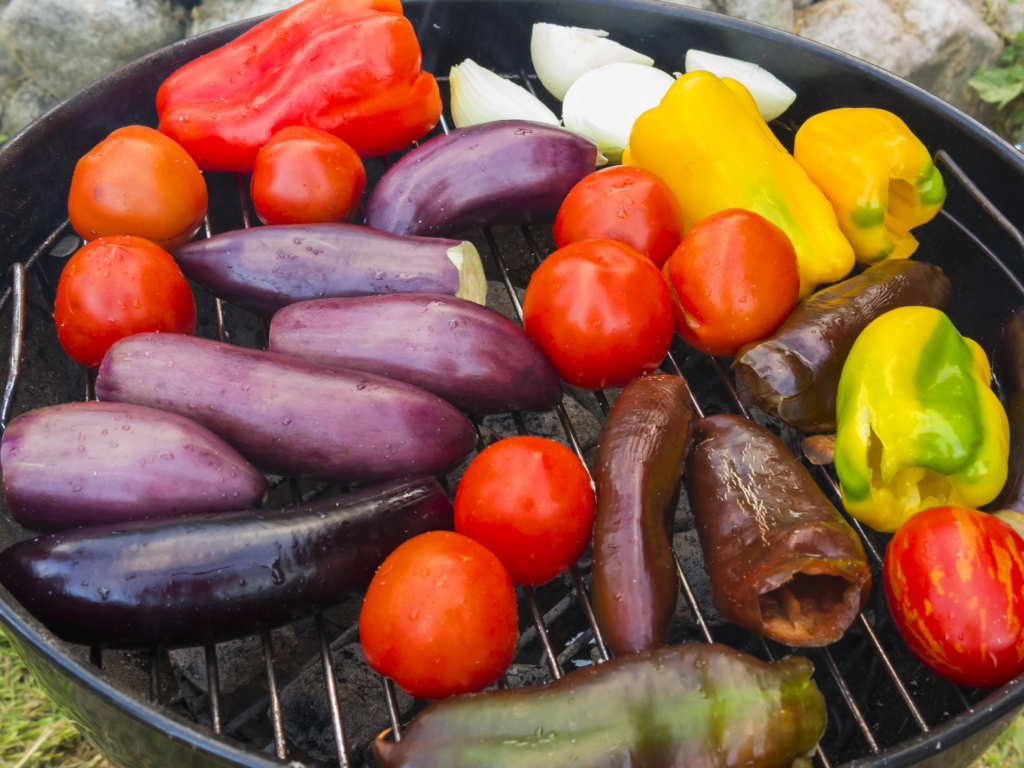 Légumes grillés ratatouille barbecue