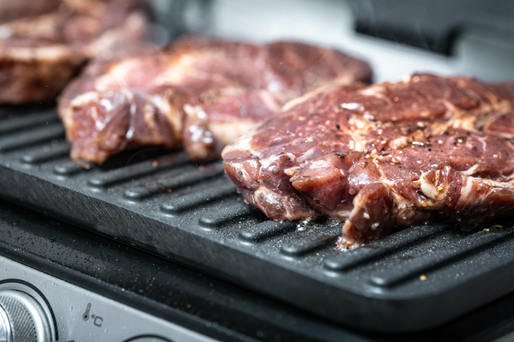 steak sur grill électrique